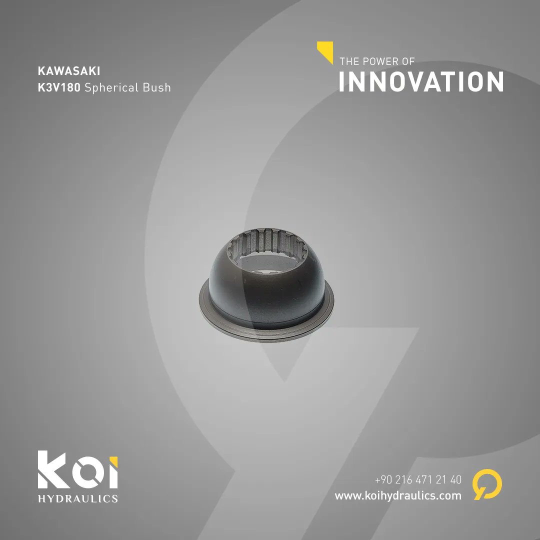 KoiHydraulics's tweet image. Kawasaki K3V180 Spherical Bush
In Stock Now! 🔥

#camrocker #cylinderblock #piston #ballguide #retainer #valveplate #constructionmachinery #hydraulics #construction #building #trade #export #cat #kawasaki #hitachi #volvo
