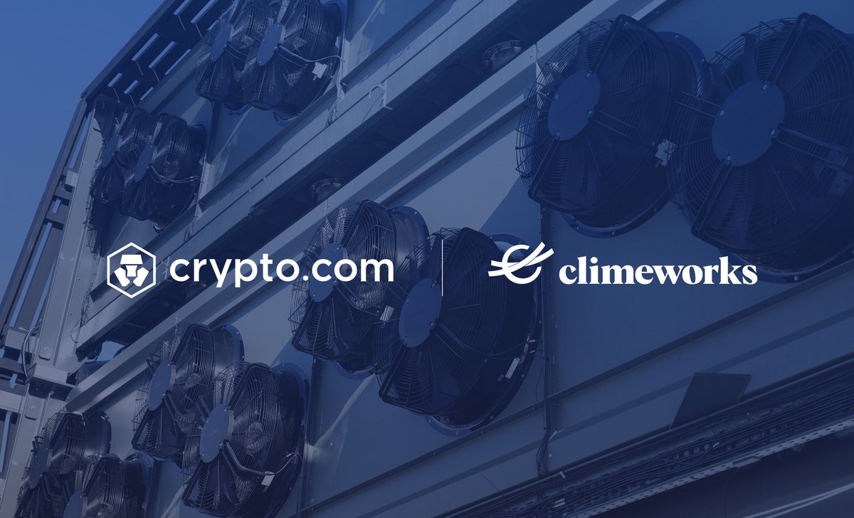 cryptocom's tweet photo. Our commitment to a more sustainable future🌎💚

https://t.co/vCNztATSCO is taking the next step in its sustainability journey by signing an eight-year carbon renewal agreement with @Climeworks to neutralize our direct carbon emissions

Learn more:
https://t.co/Ya9zZzdPtJ https://t.co/oz5OQfsPyU