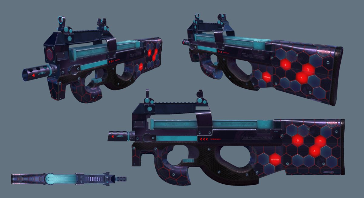 vlek_artist's tweet photo. New skin for CS:GO - P90 | Hex a Gone!
#VLEK https://t.co/0DQKQc9NLo https://t.co/rH9GFCGBYD