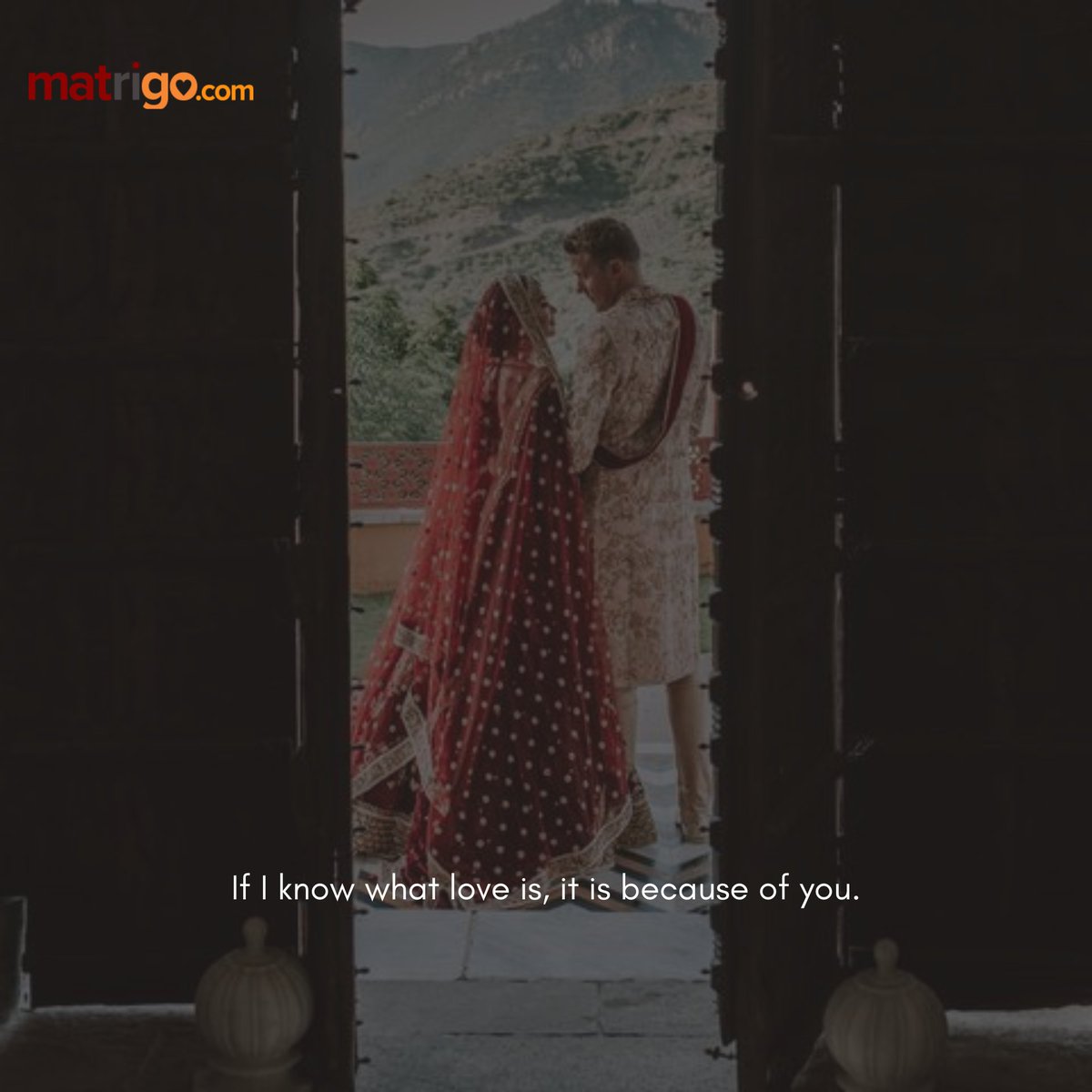 MatchRightGo's tweet photo. If I know what love is, it is because of you. https://t.co/cWvjKMoMJl