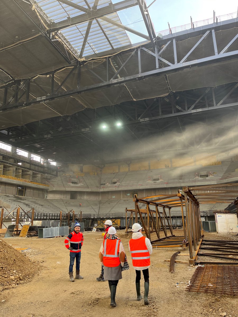 GroupeLDLC's tweet image. Le chantier de la @LDLC_Arena avance... et est dans les temps ! Dans un an, nous assisterons aux premiers spectacles, matchs de @LDLCASVEL ou de @LDLC_OL ... On a hâte !