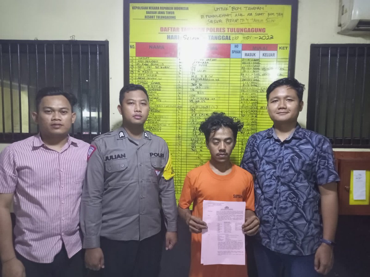 Polres Tulungagung Amankan Terduga Pelaku Asusila Terhadap Gadis Dibawah Umur dlvr.it/SgxjSz