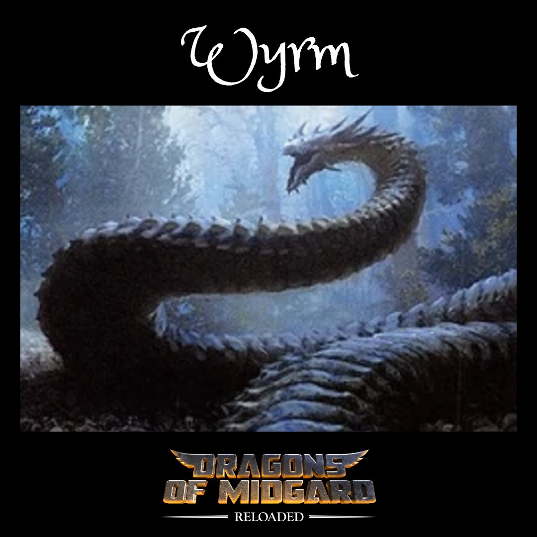 dragons_midgard's tweet photo. A Wyrm is a serpent-like dragon originating from Europe. Unlike normal dragons, Wyrms have no limbs or wings and have a hooked tail.

#P2E #DragonsOfMidgard #P2EGame #NFTSales https://t.co/w2oFObnVwg