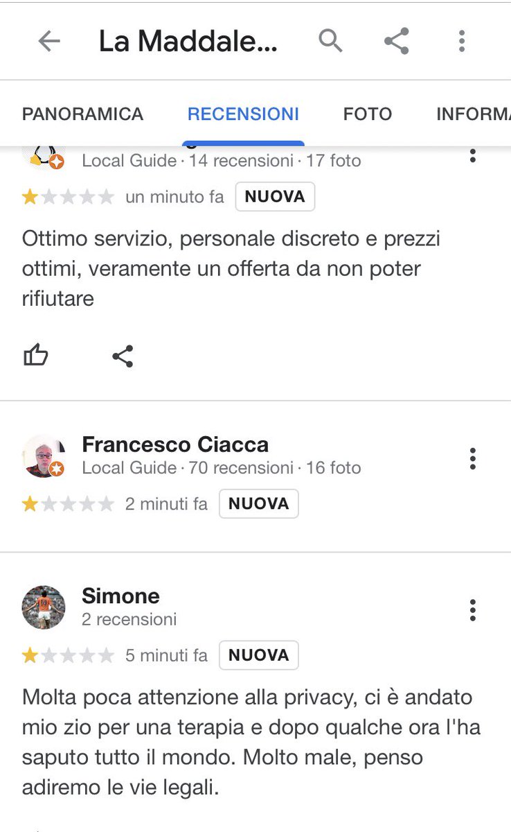 _Meli_P's tweet photo. Le recensioni della clinica di Palermo dove hanno arrestato Matteo Messina Denaro INTERNET È UN POSTO MERAVIGLIOSO https://t.co/YtlU4DtY12