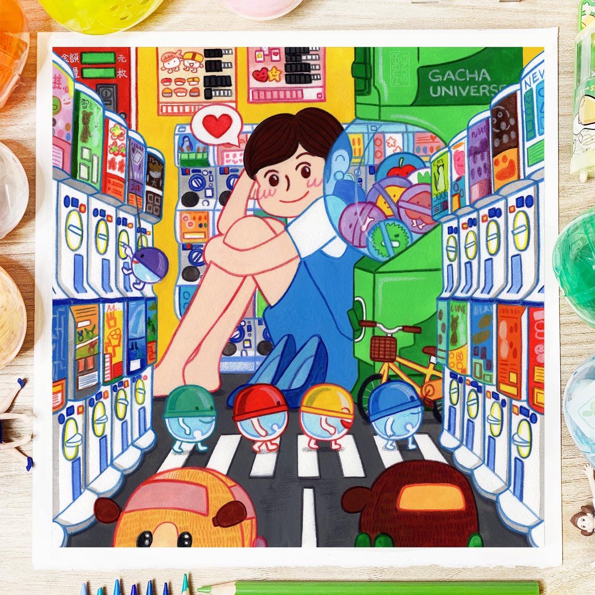 ambersungart's tweet photo. Some details of the fuchiko piece!
#illustration #fuchiko #gacha #PUIPUIモルカー https://t.co/0mMWb2Ymsq