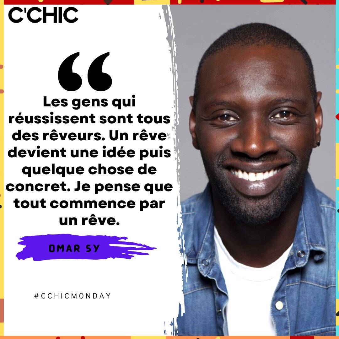 16 Janvier, Et si nous rêvions grand cette semaine Chic Peep's ? 😁#NouvelleSemaine #LundiMotivation

Cc <a href="/OmarSy/">Omar Sy</a>