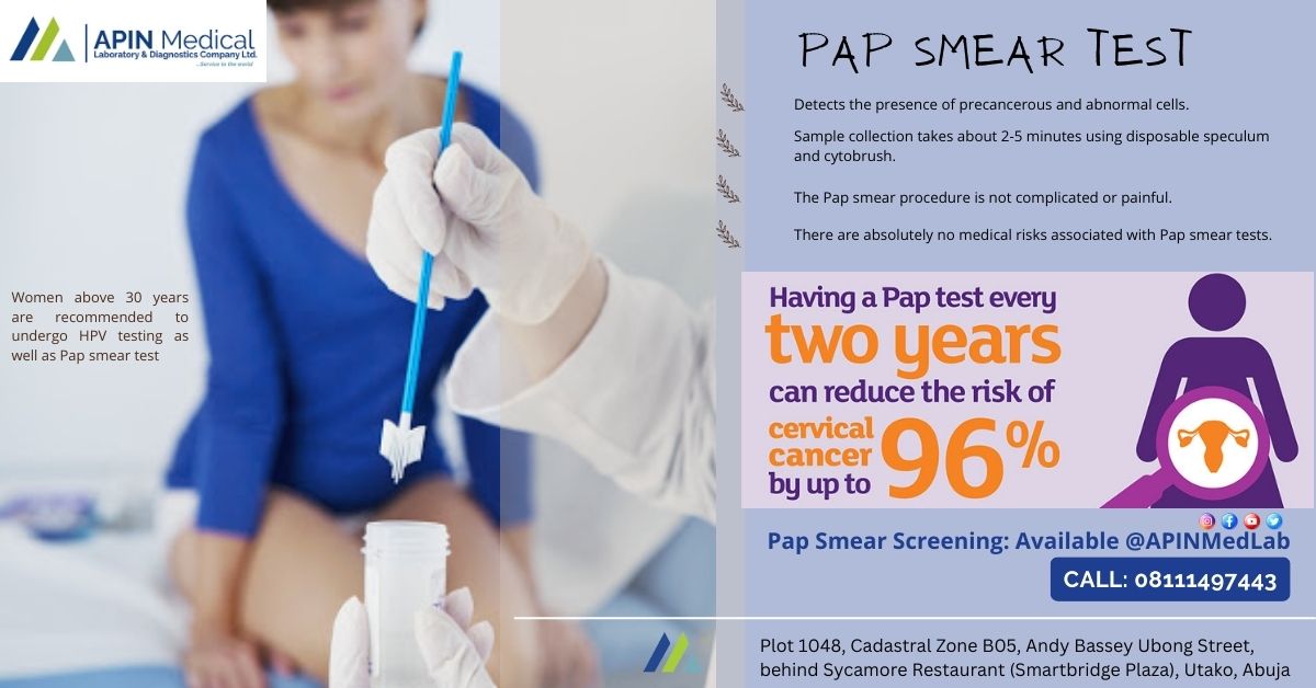APINMedLab's tweet photo. #CervicalCancer used to be a leading cause of death among American women. But that’s changed since #screening tests became widely available. #APINMedLab #Abuja #PapSmear #LabTest #WomensHealth https://t.co/U5uYzWaf03