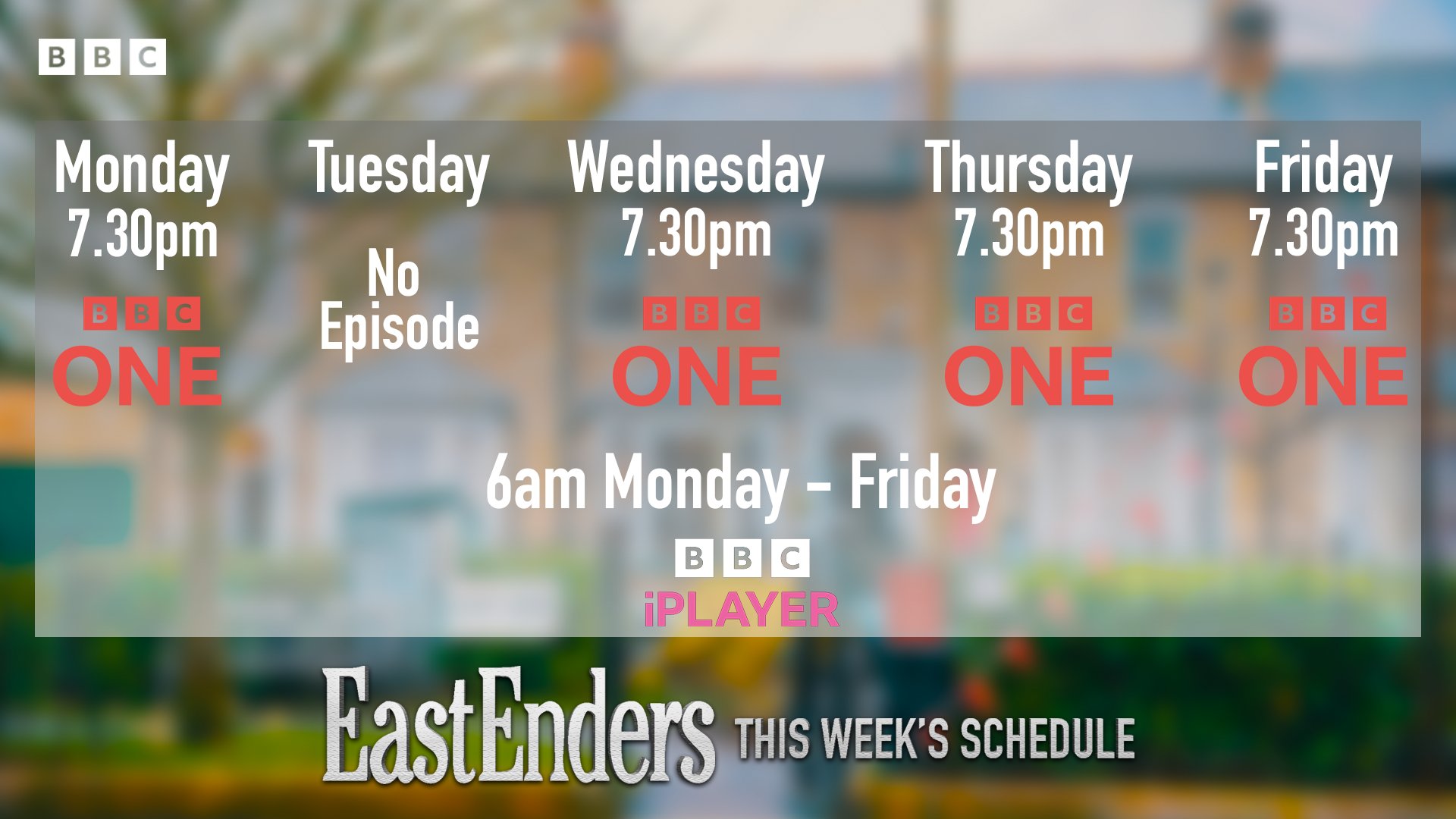 BBC EastEnders on Twitter "This week's schedule is below. 👇 