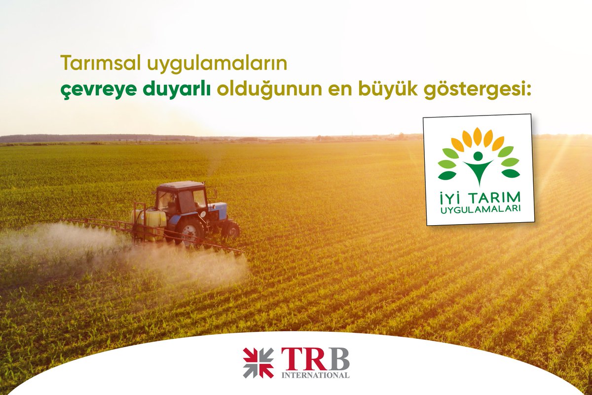 trbturkiye's tweet photo. İyi Tarım Uygulamaları, tarımsal üretim sistemini sosyal açıdan yaşanabilir, ekonomik açıdan karlı ve verimli, insan sağlığını koruyan, hayvan sağlığı ve refahı ile çevreye önem veren bir hale getirmek için uygulanması gereken işlemleri ifade eder.

#TRB #iyitarımuygulamaları https://t.co/RDHIjNSjz9