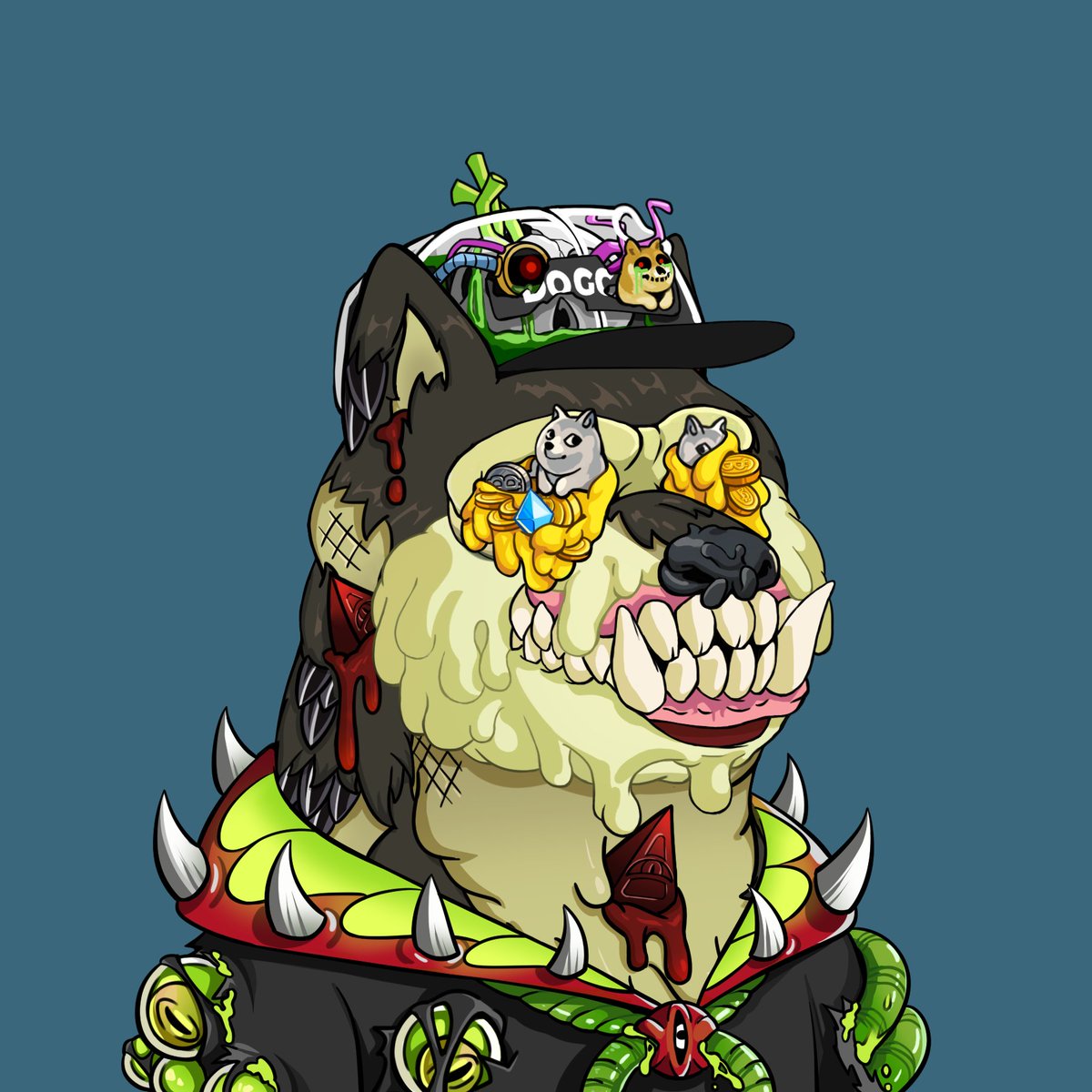 chipm0nkey's tweet image. Just in time for #MutantMonday some new mutant @DogeClub_NFT have joined the family. ❤️#DOGC #MDOG