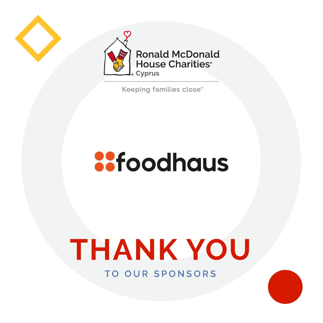 Ένα μεγάλο ευχαριστώ στην εταιρεία Foodhaus, η οποία, με τη γενναιόδωρη προσφορά της, συμβάλλει σε ένα πιο ελπιδοφόρο αύριο για αυτές τις οικογένειες. ❤️ 

#RMHCcy #KeepingFamiliesClose