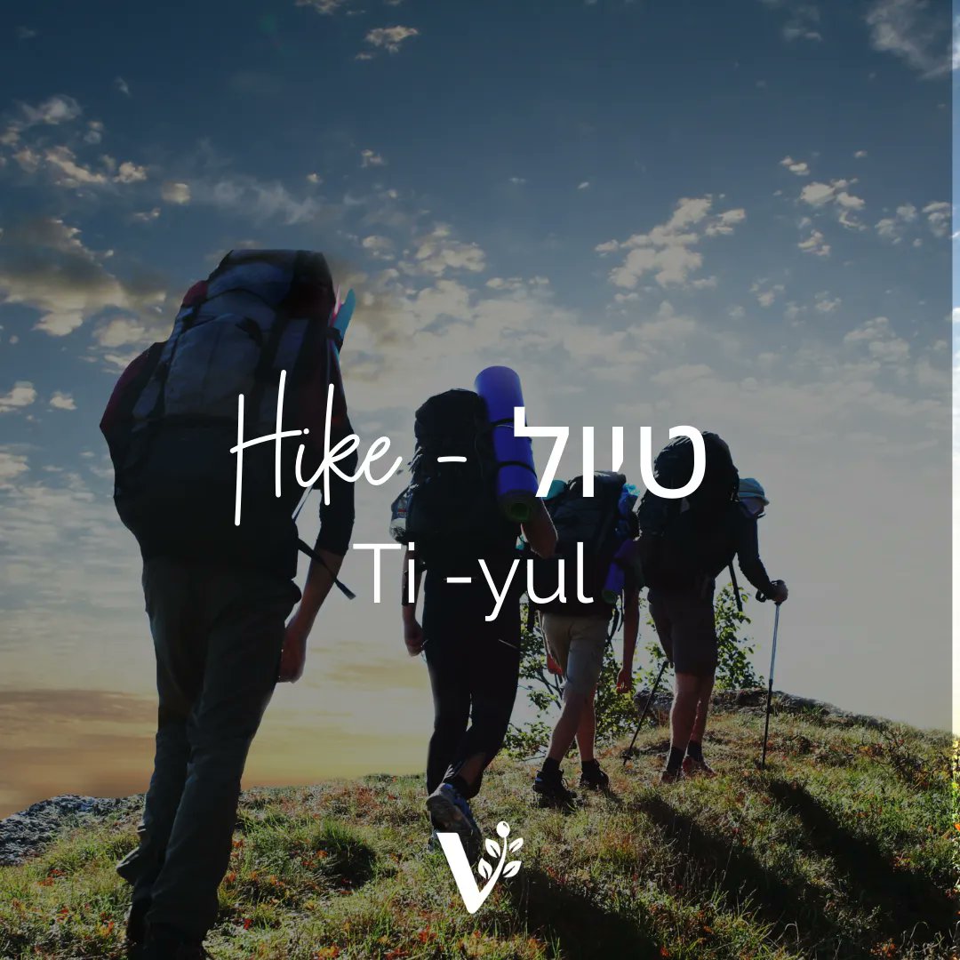 BarrySegalVFI's tweet photo. Hike - טיול - Ti -yul
Israeli's love going out on Hikes. When you're in Israel, you will find many hiking trails scattered throughout the country that locals and internationals love exploring.
#visionforisrael #hiking #hebrewword #hebrew #wordoftheday #explore #nonprofit https://t.co/YOiEzL3VZ9