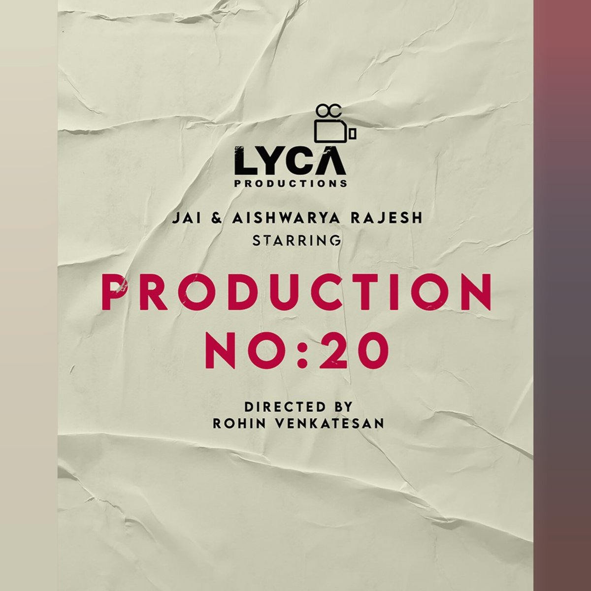 #LYCAProduction No.20 ⭐

Stars : Jai - Aishwarya Rajesh - Sshivada - Vriddhi Vishal
Music : Siddhu Kumar (SMP)
Direction : RohinVenkatesan(Peteomax)

Digital Rights : Netflix✌🏾