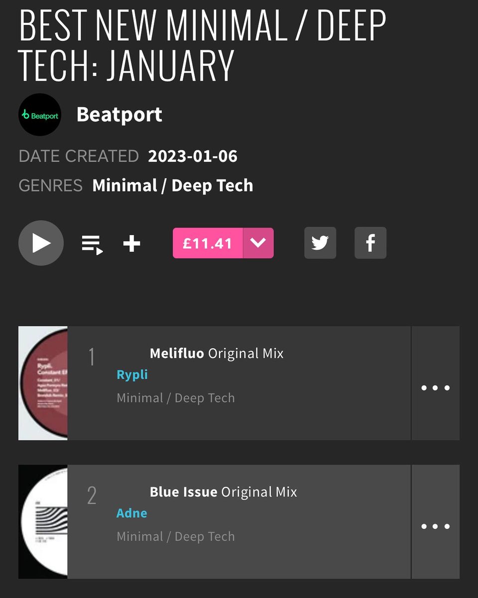 No. 2 best new minimal January 🇬🇧✌🏼