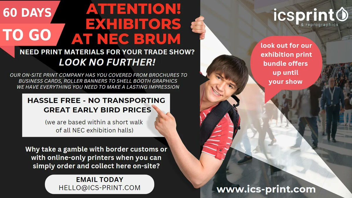 Exhibition Print services near Birmingham NEC
buff.ly/3Xq7kpY 
WhatLive
necbirmingham