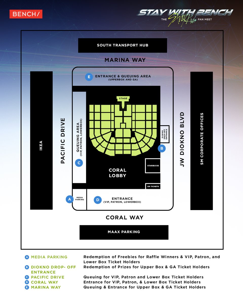 We're counting down the days until we finally meet our #GlobalBENCHSetter, <a href="/Stray_Kids/">Stray Kids</a>, and we can definitely feel your EXCITEMENT!🔥🙌💯 For now, take a look at these guidelines to help you navigate your way on Friday at the SM Mall of Asia Arena. Save it for your reference.💾📥