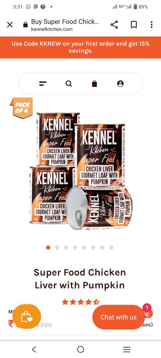 BasranAarti's tweet photo. @KennelKitchen you guys are fraud much?
I ordered 4 cans of wet food worth Rs.558 and you sent me pouches, seriously? And your CCE isn't picking up the call now on 9899023605 https://t.co/Gq4gv91Y46