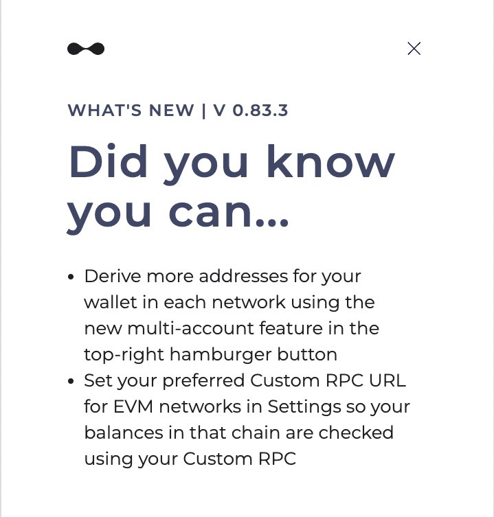 LiqualityHelp's tweet image. v0.83.3 of @Liquality_io is now available in the Chrome Store!

🎉 Lots of fixes and new features!

✅ Let us know if you find any issues so we can prioritize them

🧑‍🔧 If you need assistance, please open a support ticket at support.liquality.io or DM us here at Twitter.