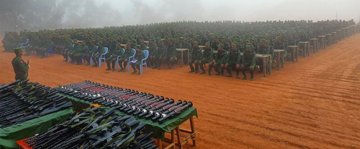 MannShein1's tweet photo. MNDAA & #FascistSAC troops had been battling in Northern Shan State's #MuPan district (Special Region 1), #HseinNi tsp on Jan13&14.Killing over 30 from fascist troops & 1 died & 4 wounded from MNDAA . KhitThit Media
#OpposeAntiShamElection
#2023Jan16Coup
#WhatsHappeningInMyanmar https://t.co/ge8S2MU8b6