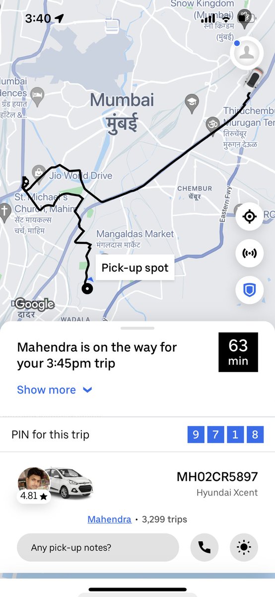 @Uber_Mumbai 63 mins to arrive, at 340, for a booking of 345 

Driver also not cancelling.
If I cancel, I will be charged…trapped. 
Way to go @Uber_Mumbai