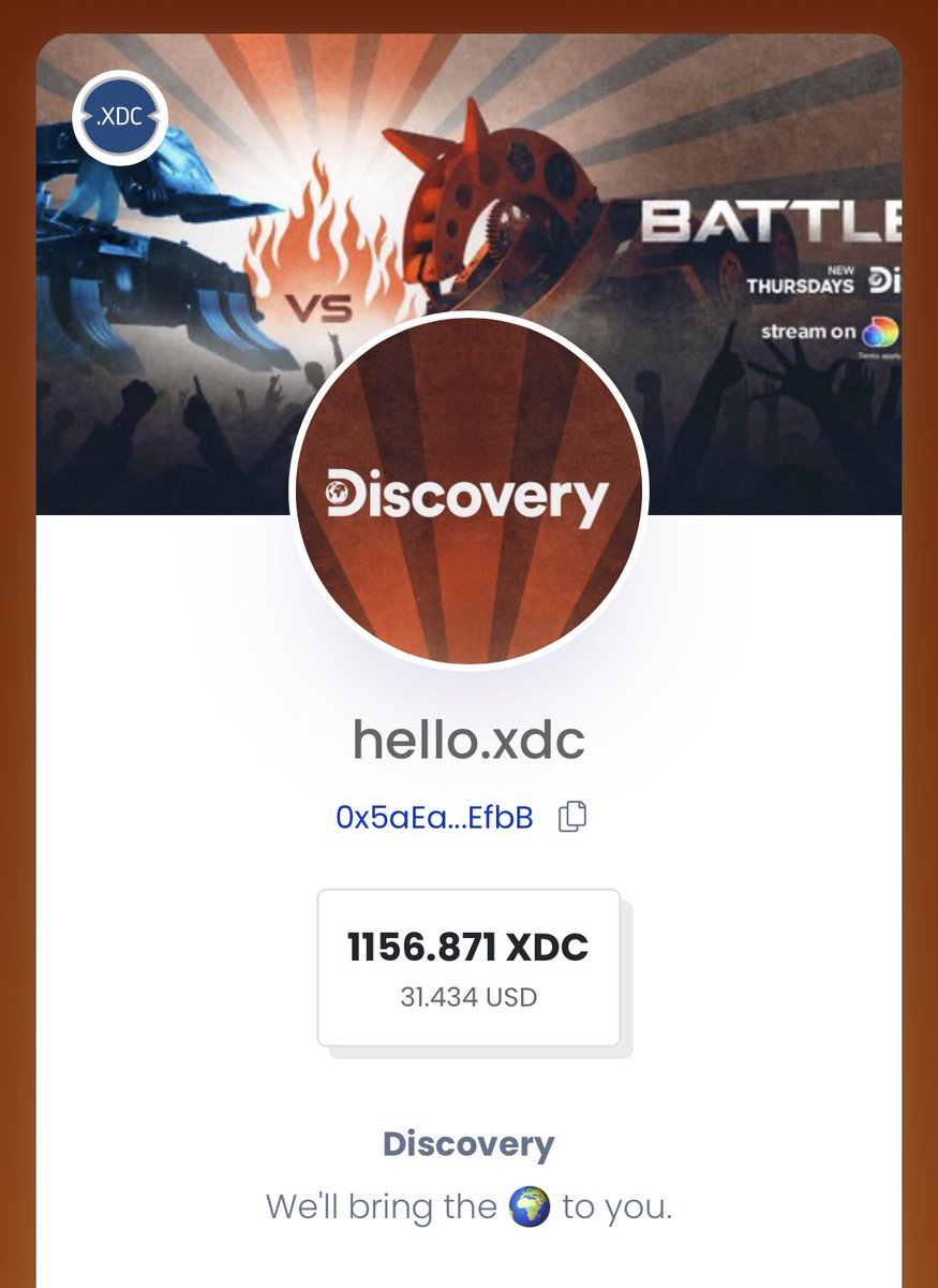 xdcdomains's tweet image. Some example pages:

🔥xdc.limo/xdcdomain.xdc
🔥xdc.limo/hello.xdc

We can&apos;t wait to see the #web3profile yours, drop it here or change the twitter website👇👇
