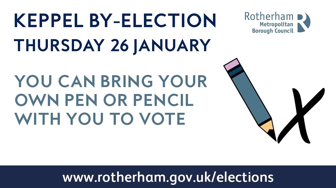 RMBCPress's tweet photo. A by election will be held in Keppel ward on Thursday 26 January.

Polls are open between 7am and 10pm. You can bring your own pen or pencil with you to vote, or use the pencils provided at your polling station.

You don’t need photo ID to vote at this election. https://t.co/gYoUMptDIS