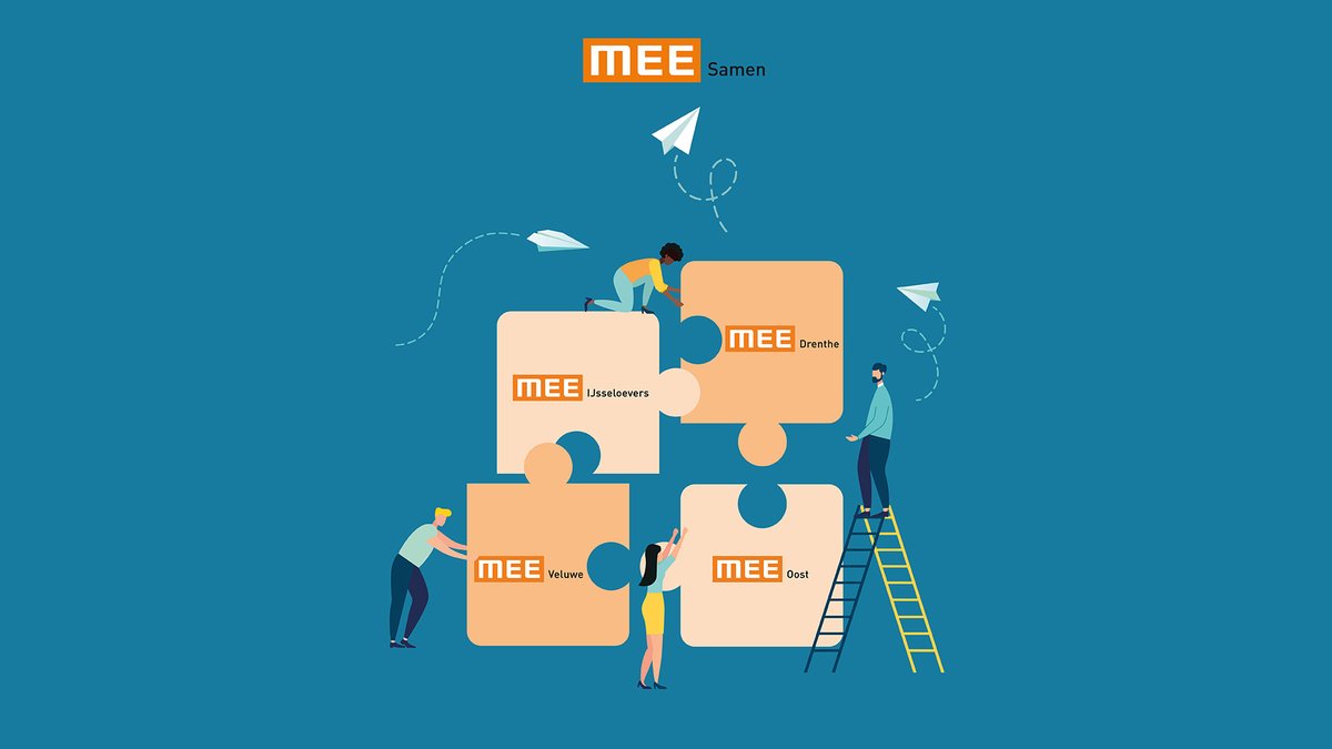 <a href="/MEEDrenthe/">MEE Drenthe</a>, MEE Oost, <a href="/MEEVeluwe/">MEE Veluwe</a> en <a href="/MEEIJsseloevers/">MEE IJsseloevers</a> gaan verder als MEE Samen! Volg ons daarom nu via  <a href="/MEEsamen/">MEE Samen</a>. De andere Twitterprofielen gaan namelijk verdwijnen. Volg daarom <a href="/MEEsamen/">MEE Samen</a>!