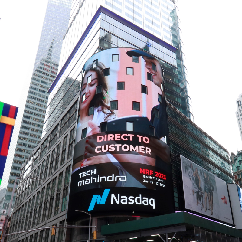 tech_mahindra's tweet photo. We're thrilled to present a sneak peek of our #Retail solutions at #TimesSquare New York, as we participate in #NRF2023: Retail's Big Show.
Register & meet us at Booth-972 Level-1, Jacob K. Javits Center, NYC, from Jan 15-17: https://t.co/ZihG9Lo6sO
#TechMAtNRF #RetailEvent