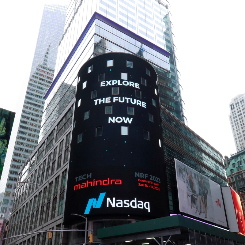 tech_mahindra's tweet photo. We're thrilled to present a sneak peek of our #Retail solutions at #TimesSquare New York, as we participate in #NRF2023: Retail's Big Show.
Register & meet us at Booth-972 Level-1, Jacob K. Javits Center, NYC, from Jan 15-17: https://t.co/ZihG9Lo6sO
#TechMAtNRF #RetailEvent