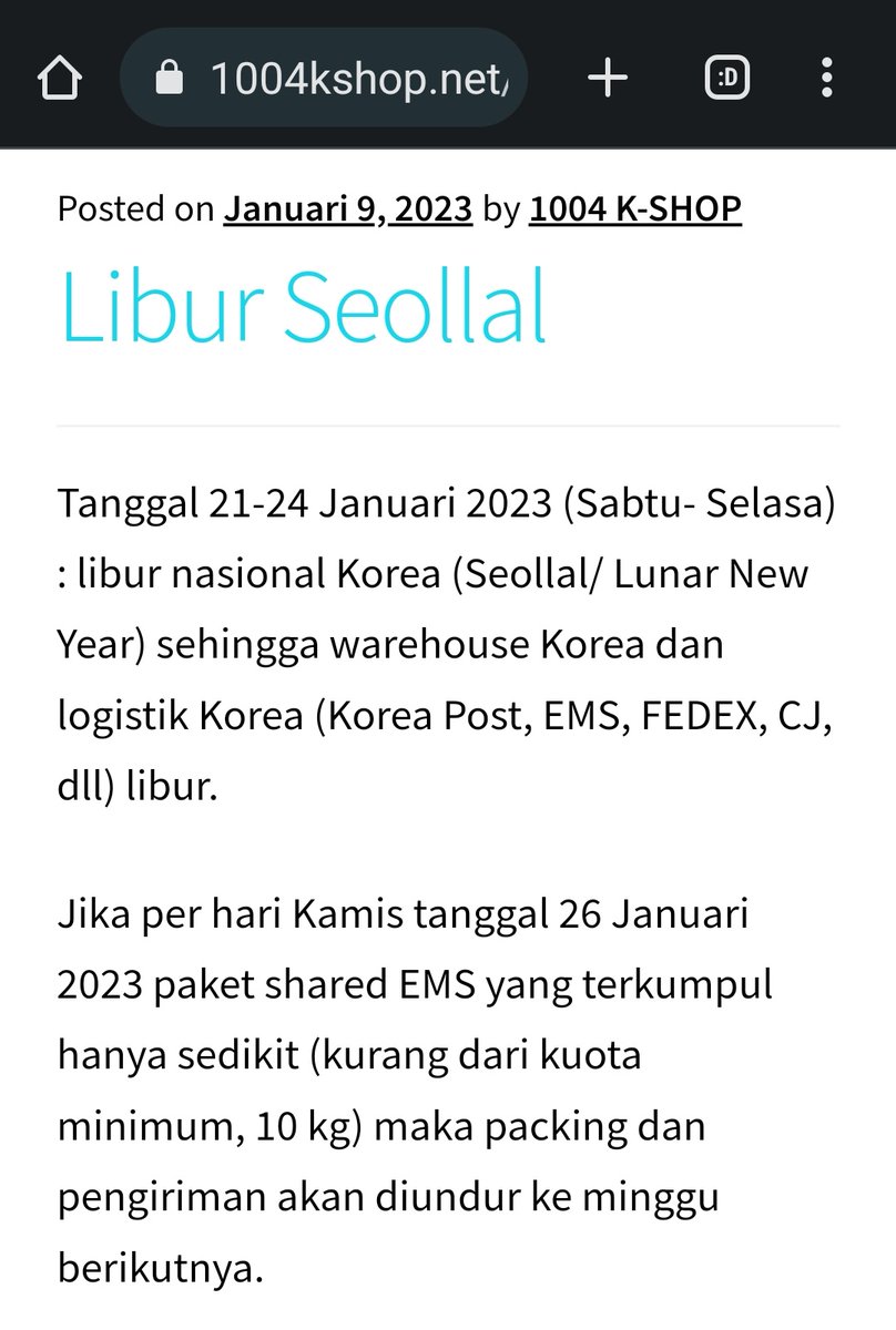 Libur Seollal