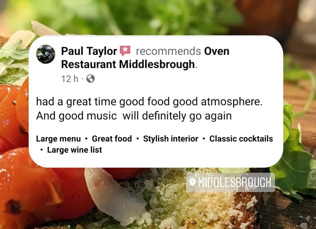 Lovely guest reviews from the weekend...