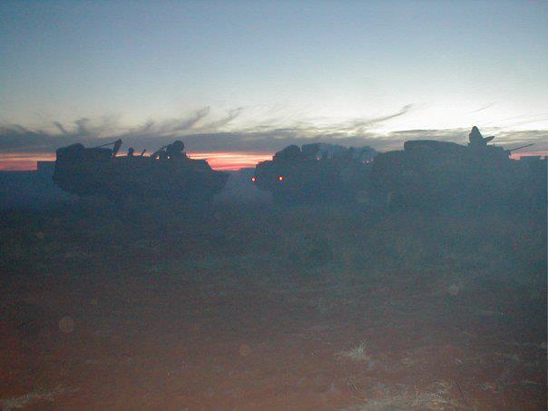 WilkieisBack66's tweet photo. Facebook Memory.
This would be after "Stand To", early morning in the Lager at sunrise, I can almost smell the diesel from the Ratel engines as the vehicles become operational for the day ahead.
#Memories #Military #Ratel #Infantry #MechInfantry #ArmouredInfantry https://t.co/FSlDvk8WI4
