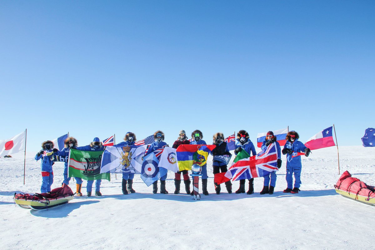 Team photo at the South Pole 📍 

With wifi back in hand, the team’s phones have been blowing up with messages, emails and the like! It’s fair to say it might take them a few days to get through them all. 

Stay tuned on our insta for some more amazing photos