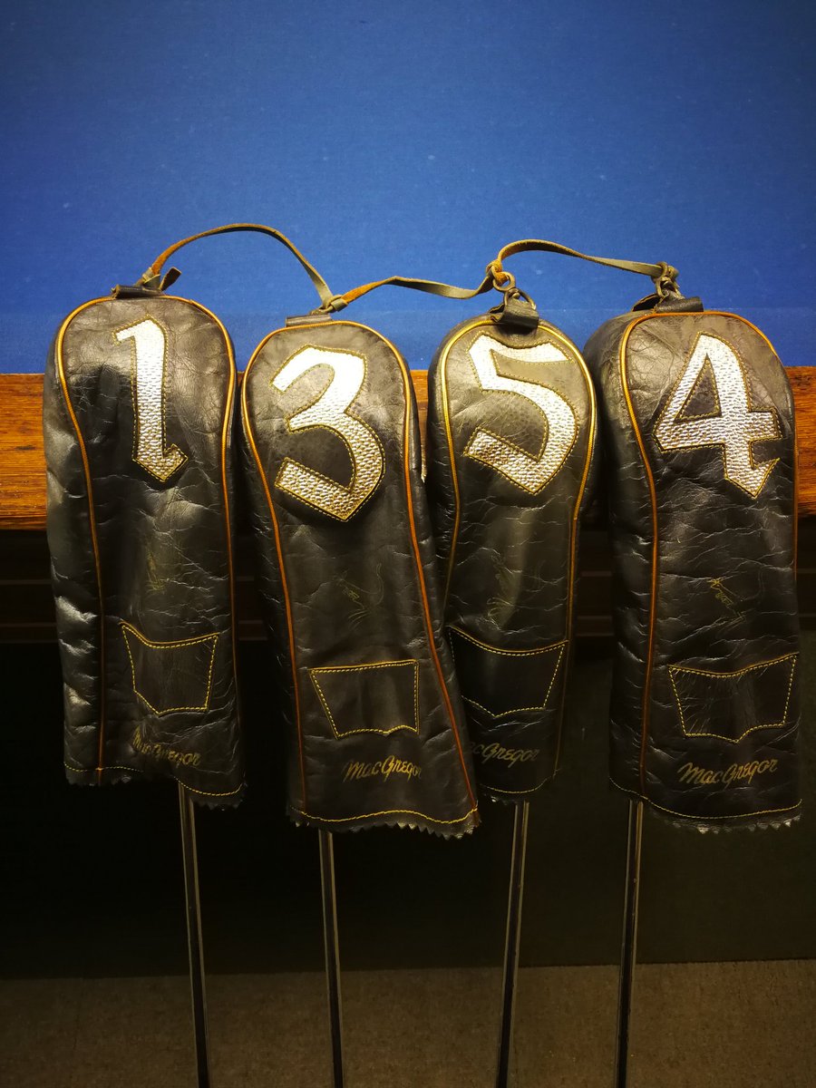 Awajitei1960's tweet image. 本当に可愛い。
おかげで、ゴルフもビリヤードもやりたくなってきた。
#MacGregor 
#マグレガー
#DX2W
#Driver
#Spoon
#Baffy
#Cleek
#昭和レトロ
#淡路亭ビリヤード