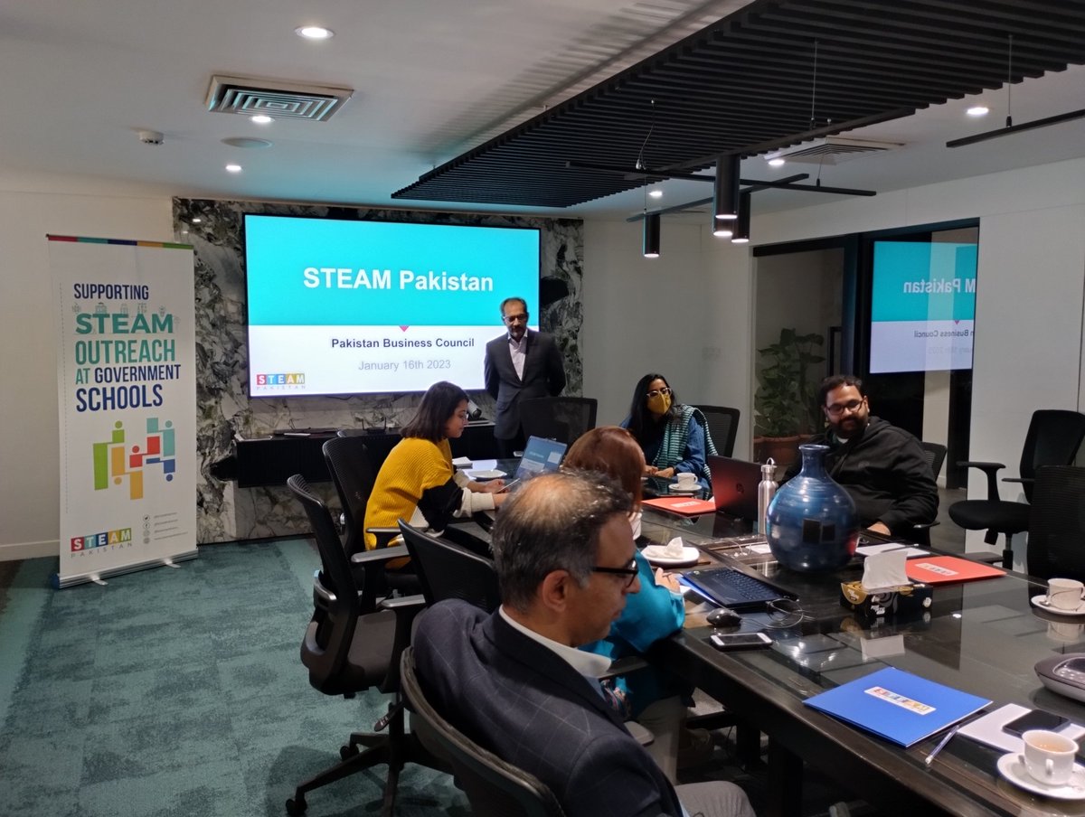 #HappeningNow Today we are joined by <a href="/STEAMPakistan/">STEAM Pakistan</a> to conduct outreach and share about their Safeer program which encourages corporations to volunteer in schools to encourage children towards STEAM fields.