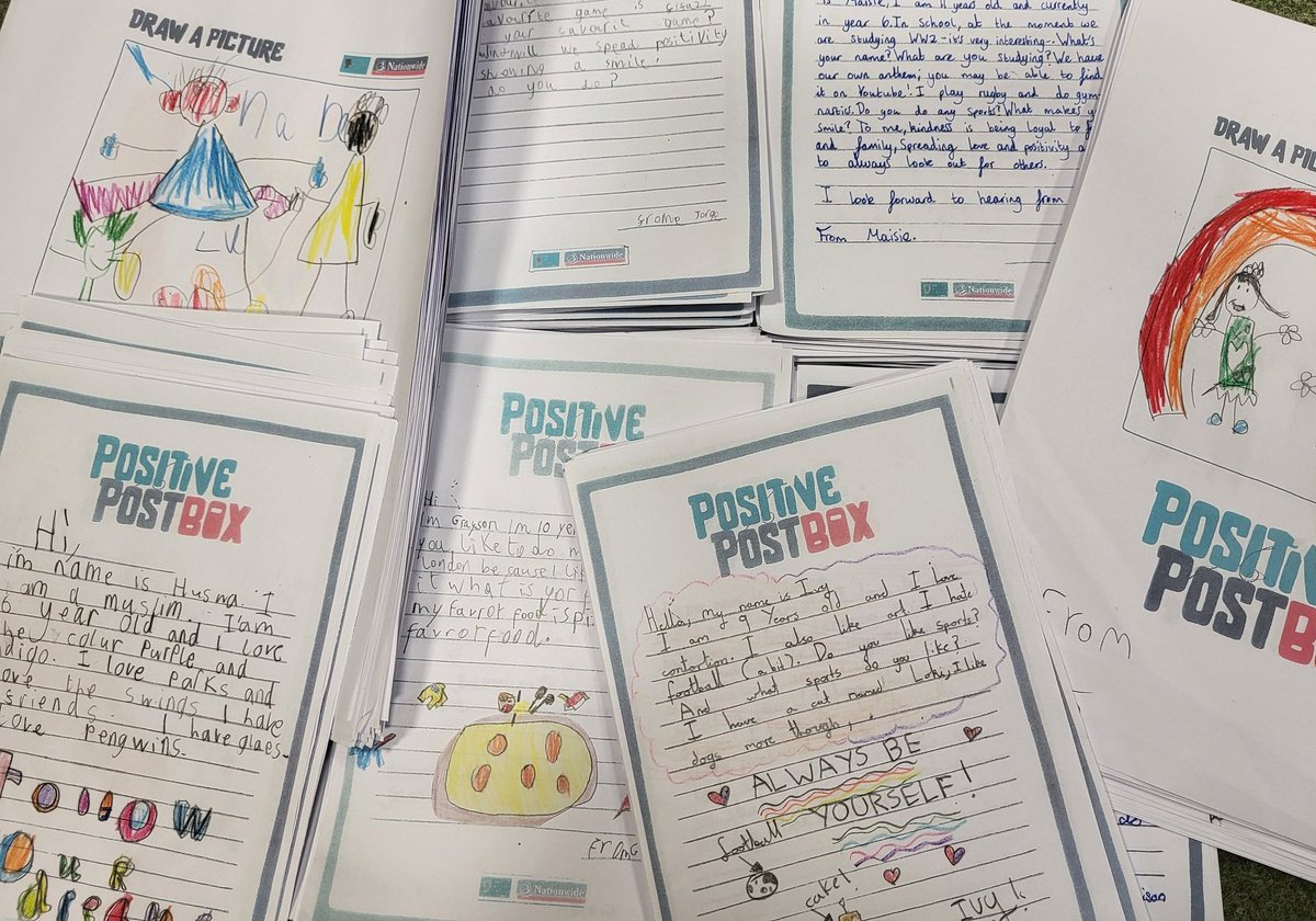 Our Positive Postbox letters from the whole school are ready to send to <a href="/EyrescroftPS/">Eyrescroft Primary</a> 

<a href="/AntiBullyingPro/">Anti-Bullying Pro (from charity The Diana Award)</a> 
<a href="/Windmill_CE_Sch/">Windmill CE Primary</a>