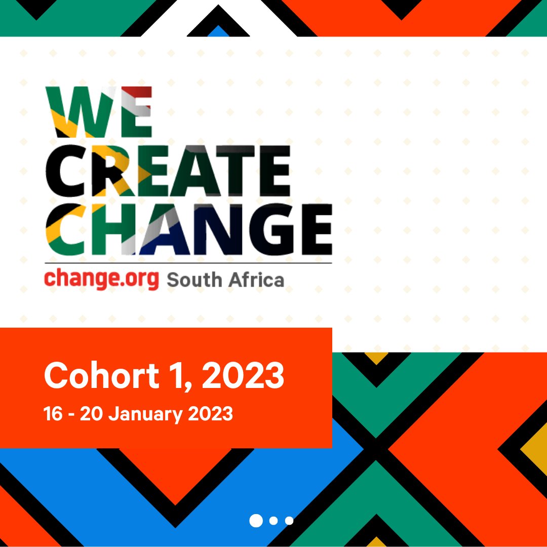 ChangeorgSA's tweet photo. In just a couple of hours, we will be kicking off the inaugural cohort of #WeCreateChange South Africa. We are so excited to start the journey! Here's to the first of many more learning labs to come! https://t.co/1cBM5xCPpR