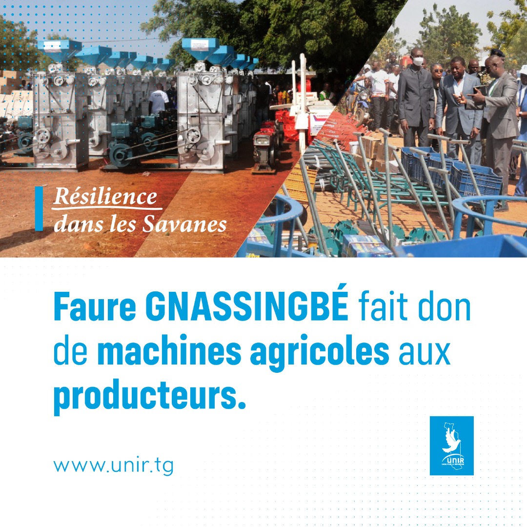 UnirTgOfficiel's tweet photo. Pour une agriculture moderne, @FEGnassingbe aux côtés des producteurs agricoles à Dapaong
Actualités, Economie, Politique, Societé

➡️ https://t.co/65RuAeIWKv

#Togo #unir #TgTwittos https://t.co/hlPXd1qmki
