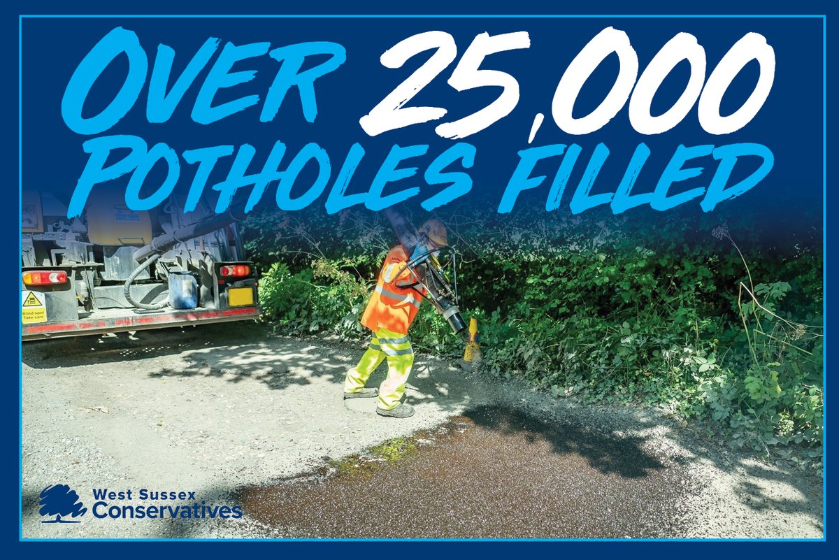 Over 25,000 potholes were filled by WSCC between April to December 2022 – but severe weather has sparked an influx of new pothole reports in January. WSCC is responsible for maintaining around 2,500 miles of road. To report a pothole please visit: rb.gy/sowdht