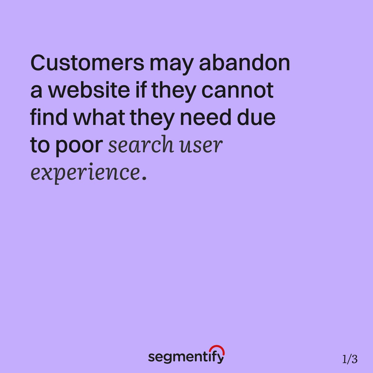 segmentify's tweet image. Would you want your visitors to find exactly what they are looking for on your website as easily and quickly as possible?

There comes the importance of #UserExperience in #Search. 

Discover the 5 steps to design a good #SearchExperience: buff.ly/3WditcG