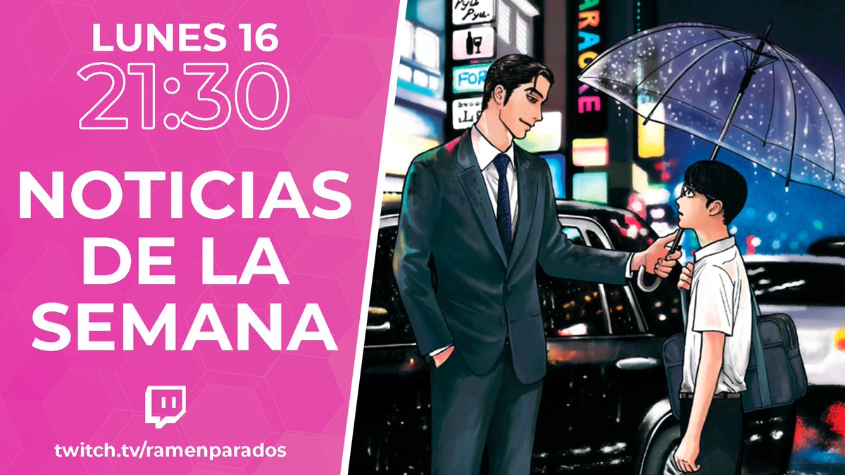 RamenParaDos's tweet image. 📢 ¡Recordar que en un rato nos vemos en TWITCH!

📰 Repasamos la actualidad de los últimos días:

👉 Nuevas licencias de @eccediciones 
👉 #Haikyuu llega a @NetflixES 
👉 Detalles de los liveaction de #TokyoRevengers2 

📌 Nos vemos a las 21:30 en twitch.tv/ramenparados/