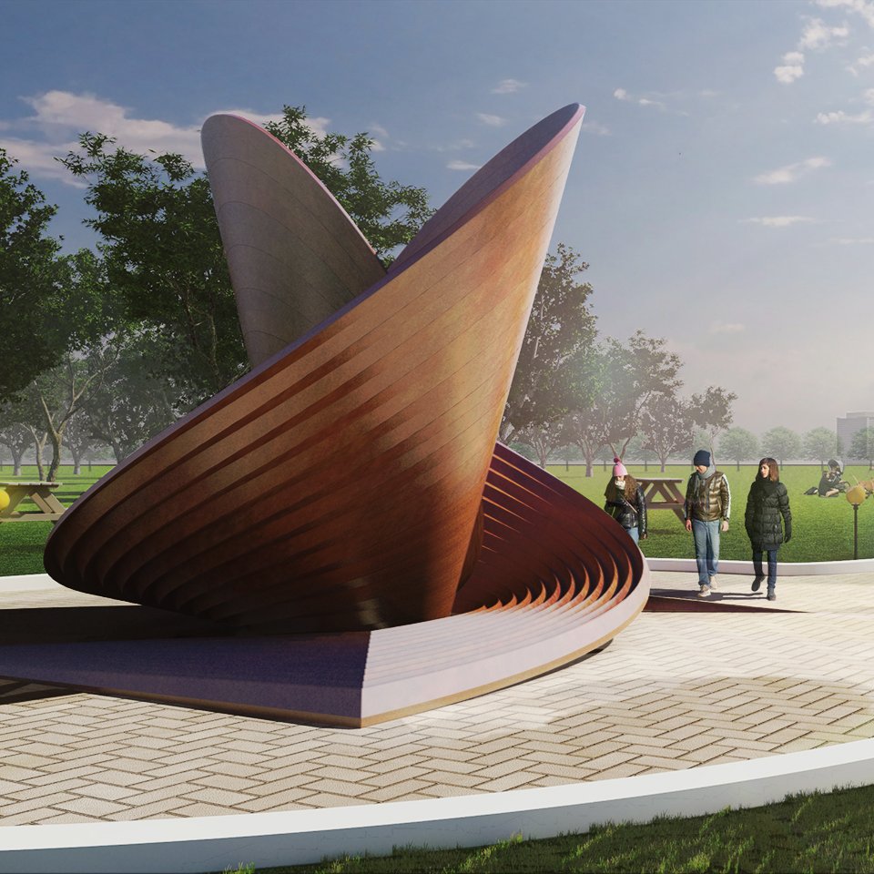 Riad_Arch's tweet photo. Our #NelsonMandela Memorial design - we were asked to design a symbolic structure that emulated the spirit of the late inspirational leader without the use of any iconography or his likeness (no Mandela faces) #RiadArchitecture #SouthAfrica https://t.co/GwJyfxIK0n