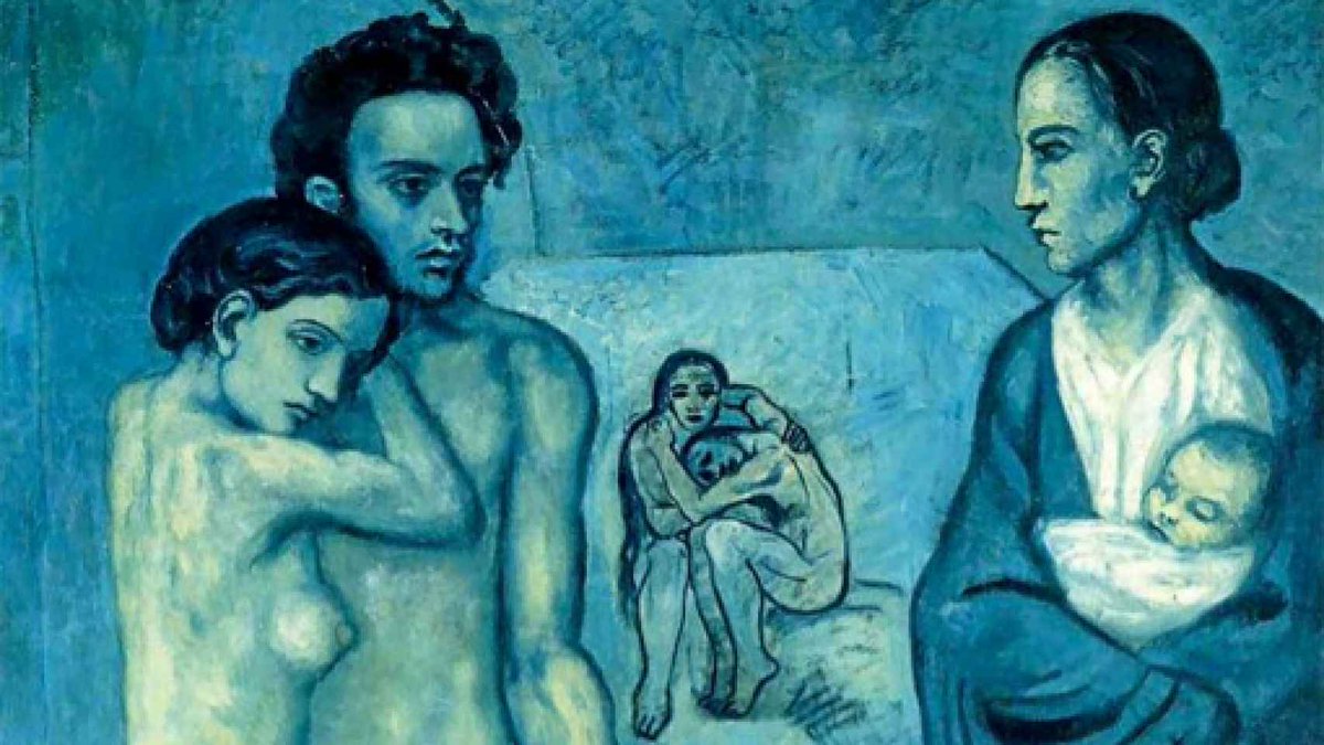 DosisKafkiana's tweet photo. #BlueMonday no es sólo tristeza y melancolía. De hecho, el color azul también simboliza la armonía y el equilibrio mental.

¿Qué tal si hacemos un repaso a la paleta azul a lo largo de la Historia del Arte? ¡Acompáñanos!

HILO ⬇️ https://t.co/3gfatmj5vR