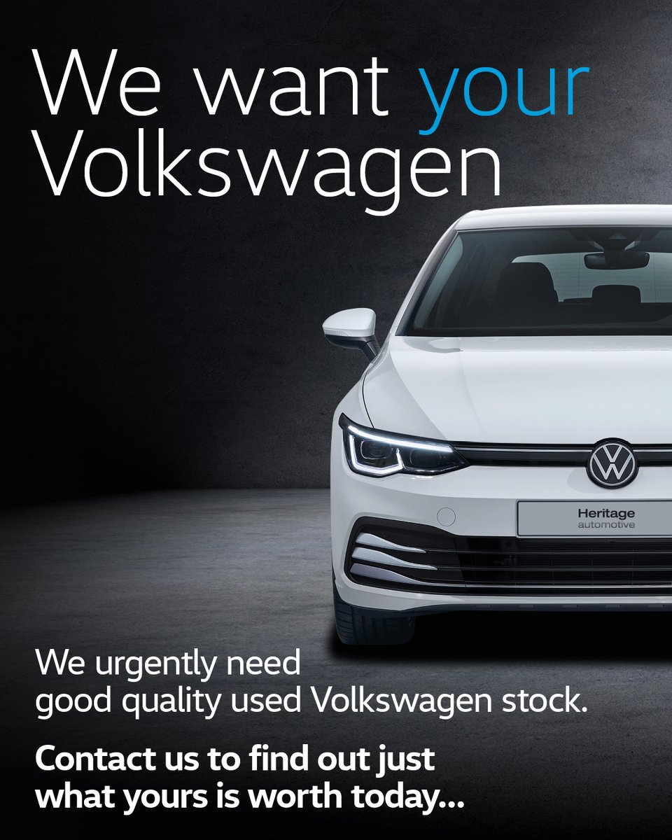 Heritage_Autos's tweet photo. Don't want to deal with the hassle of selling your car? Don't worry, we can help 💯

We are looking for used Volkswagen under 6 years old with less than 60,000 miles!

If this sounds like you, why not request an evaluation at: https://t.co/kNdankSyO0

#HeritageAutomotive #UsedCar https://t.co/cmschWtaQq