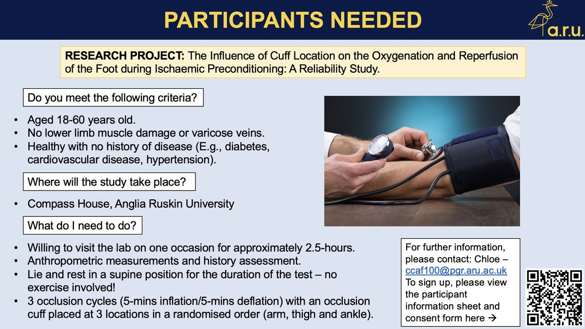 Chloefren61's tweet photo. Looking for #volunteers to participate in a new #research study. Please follow the link to get involved! 

@ARU_Sport @aru_fse @AngliaRuskin @SESRG_ARU @AngliaRuskinSU @APRunningUK 

https://t.co/KxEJaOAP1y https://t.co/rDBYSgGlY2