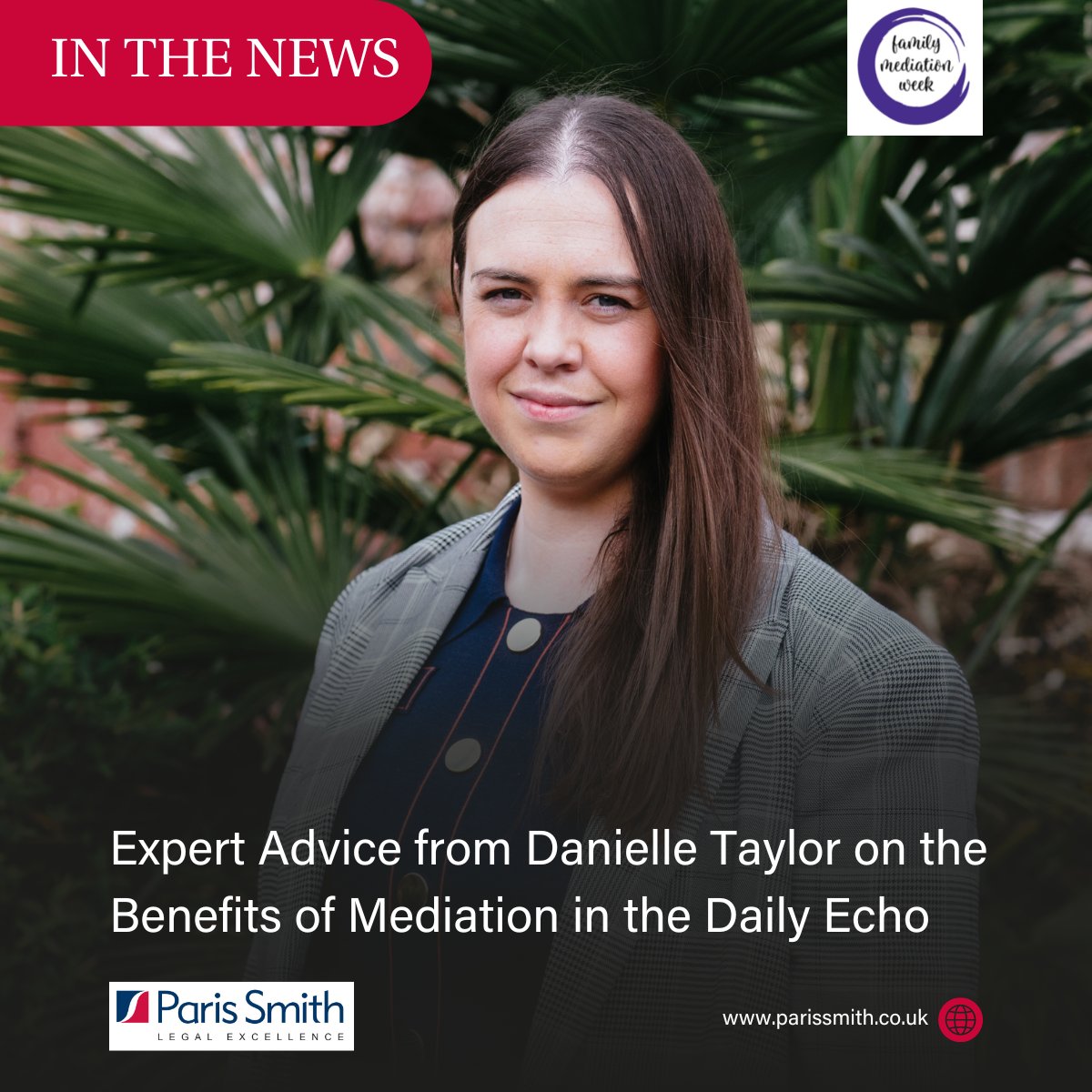 ParisSmithLLP's tweet photo. At Paris Smith, we are committed to taking part and raising awareness for Family Mediation Week. Launched by Danielle Taylor in the Daily Echo and Hampshire Chronicle. You can read the full article here: 

https://t.co/fRgn0wBFJ6 https://t.co/KpB2HerVOy