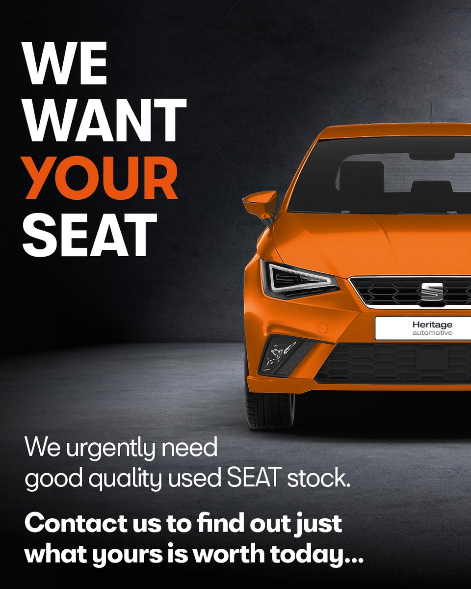 Heritage_Autos's tweet photo. Don't want to deal with the hassle of selling your car? Don't worry, we can help 💯

We are looking for used SEAT under 6 years old with less than 60,000 miles!

If this sounds like you, why not request a valuation at: https://t.co/Rr2XgAswd3 https://t.co/HjlkfIDItI