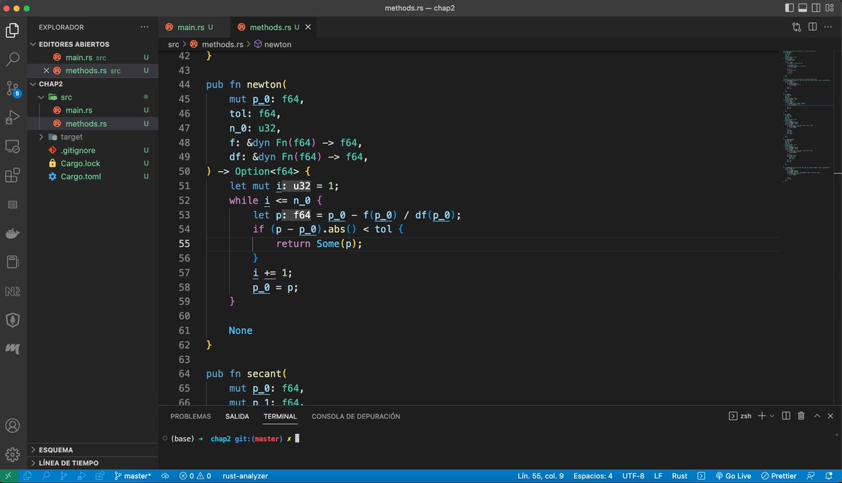 Learning <a href="/rustlang/">Rust Language</a>  by implementing numerical analysis algorithms
