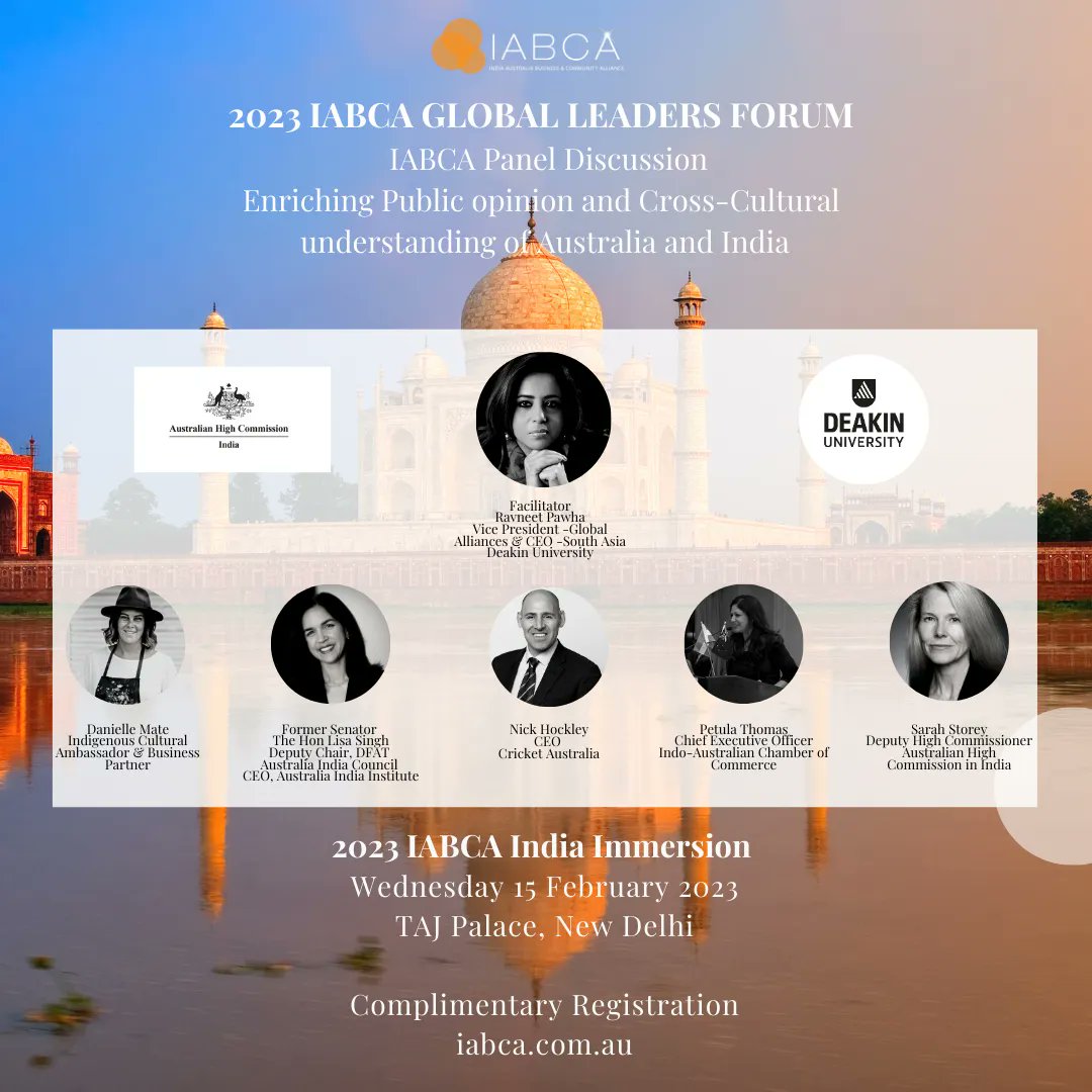 Bringing together global leaders from #Australia &amp; #India, this upcoming panel discussion ⬇️ aims to deepen public understanding &amp; appreciation of both nations' rich cultural heritage and diversity. buff.ly/3H8IyFt <a href="/GandhiCreations/">Gandhi Creations</a> <a href="/PawhaRavneet/">Ravneet Pawha</a>