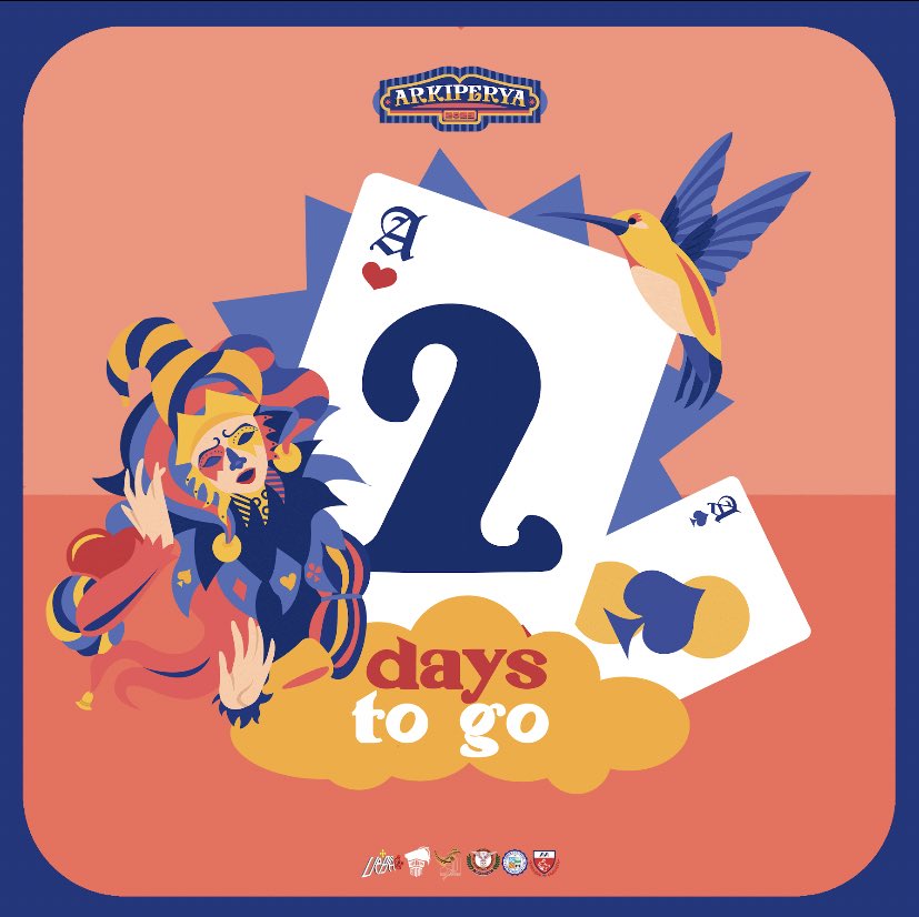 On we go, ArkiFam! ✨

Ready yourselves as we're down to 2 days before ArkiPeryahan opens for us! We can't wait to witness your energies and hype the ArchiCommunity. 

See you sa Perya, ArkiFam!🤹🎪

#ArkiPerya
#NAW2022